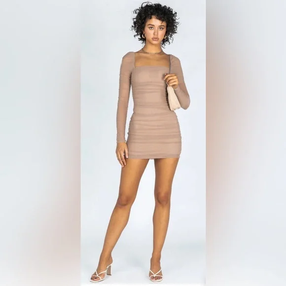 Princess Polly | Dresses | Princess Polly Charvi Long Sleeve Mini Dress Beige | Poshmark Princess Polly | Dresses | Princess Polly Charvi Long Sleeve Mini Dress Beige | Poshmark